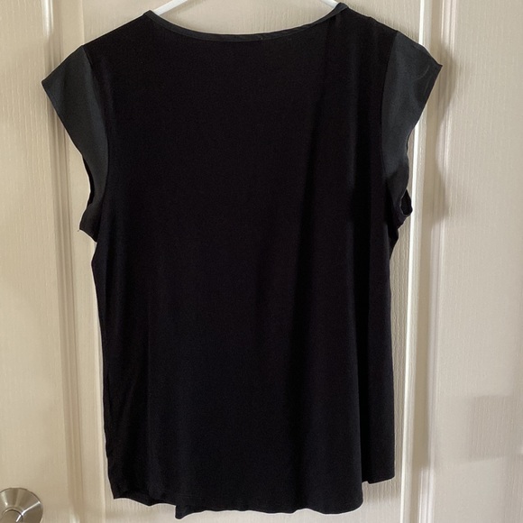 Calvin Klein mixed media top - Picture 2 of 4